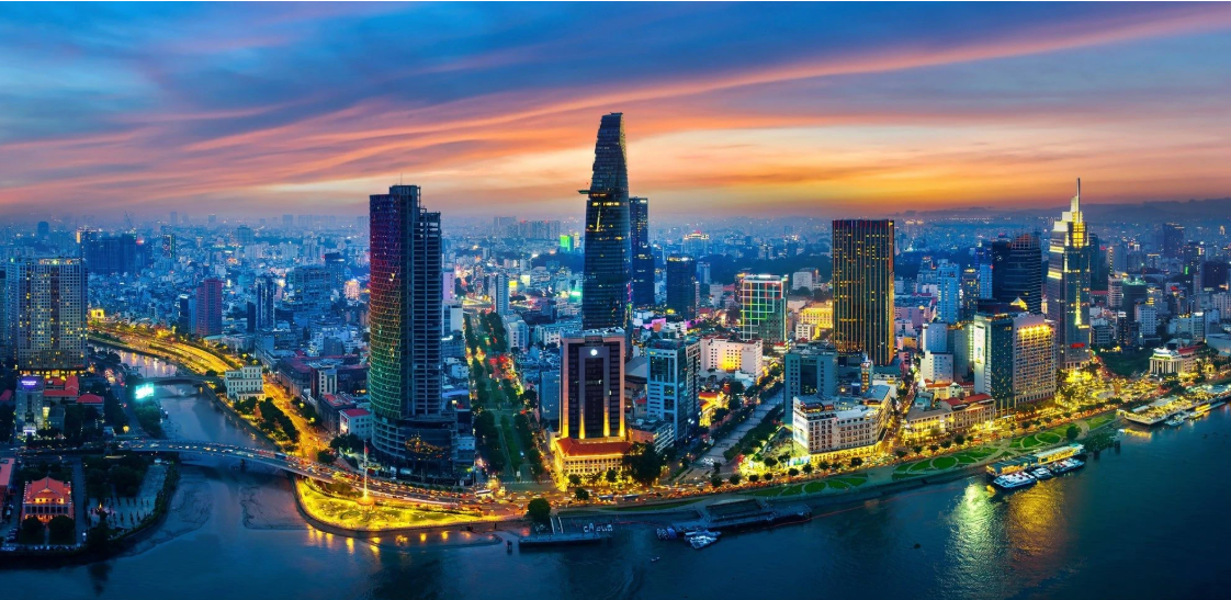 Ho Chi Minh City at night